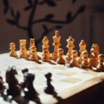 Jeu d'échec en bois