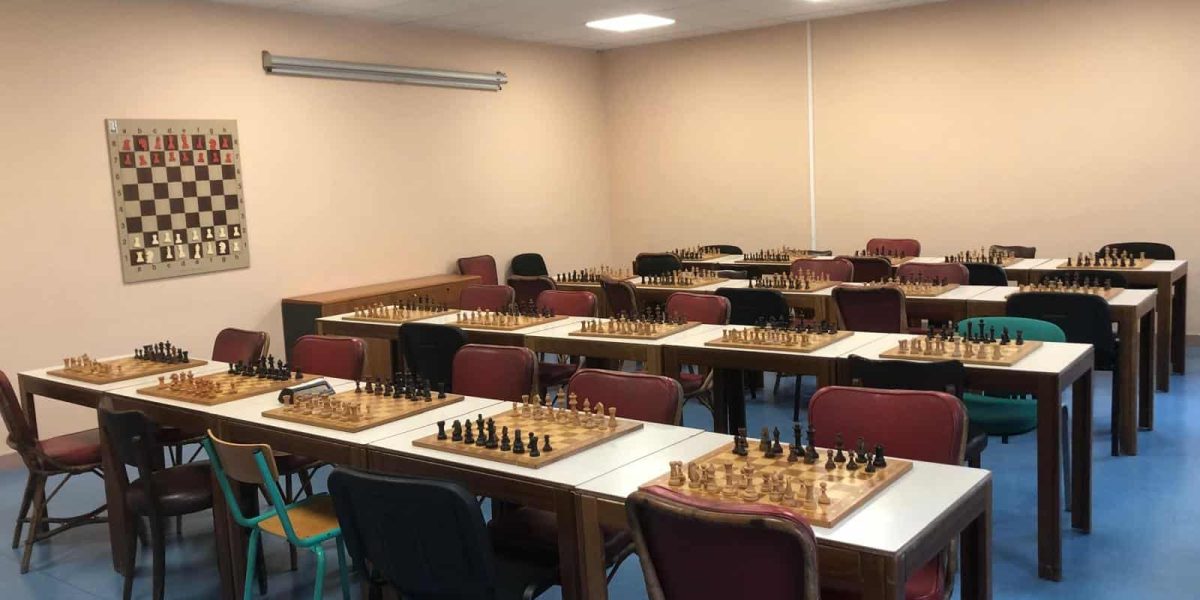 Salle de jeu du club d'échecs de Reims : Reims Echecs et Mat